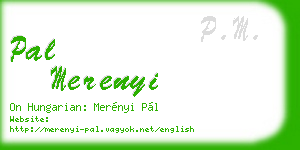 pal merenyi business card